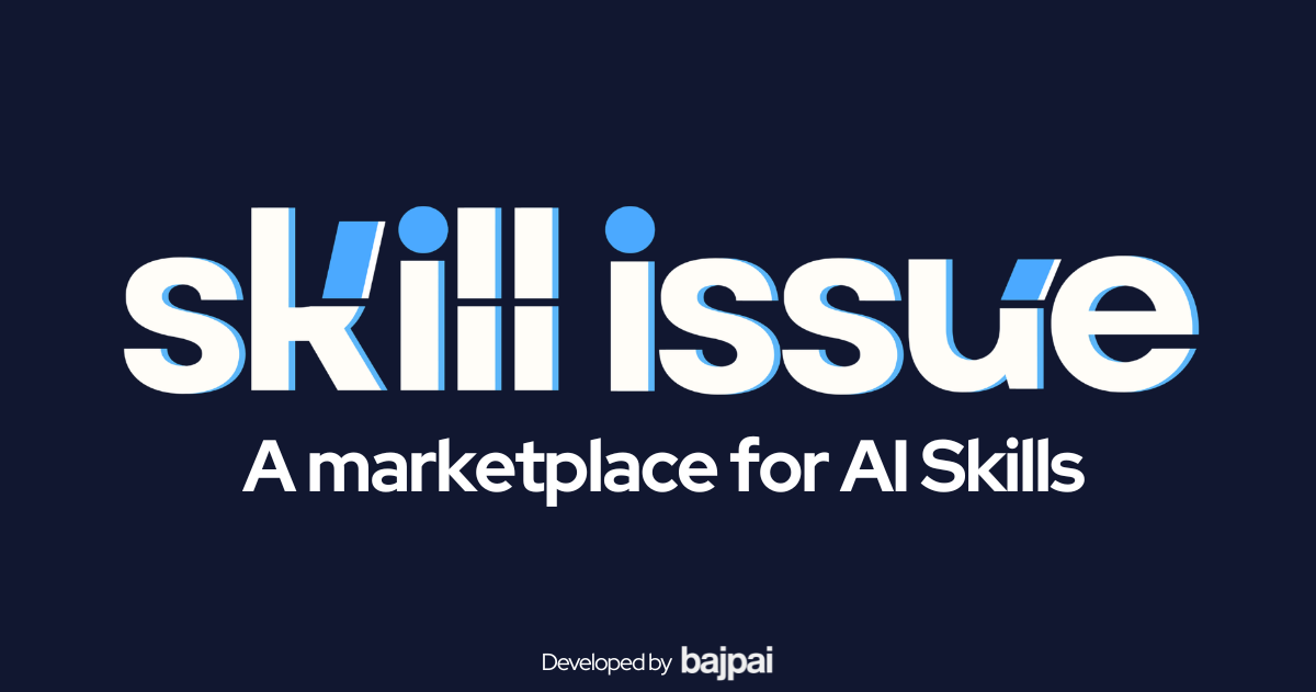 Skill Issue — AI Skills Marketplace for Claude, ChatGPT, Gemini & Cursor